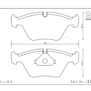 Endless Audi Coupe Front Brake Pads – EIP017