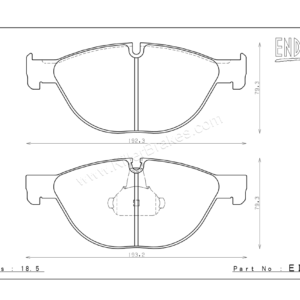Endless BMW 7 series F01/F02 Front Brake Pads – EIP210