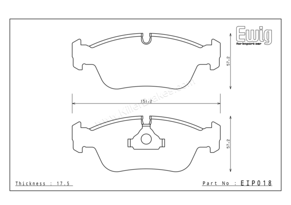 Endless BMW E40 Front Brake Pads – EIP018 1 Endless BMW E40 Front Brake Pads – EIP018 Endless BMW E40 Front Brake Pads – EIP018