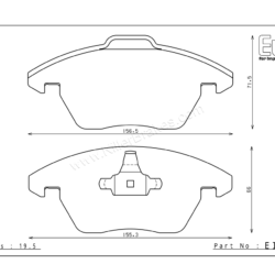 Endless Volkswagen Beetle Front Brake Pads – EIP122 6 Endless Volkswagen Beetle Front Brake Pads – EIP122 Endless Volkswagen Beetle Front Brake Pads – EIP122