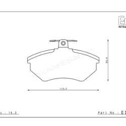 Endless Volkswagen Corrado Front Brake Pads – EIP065