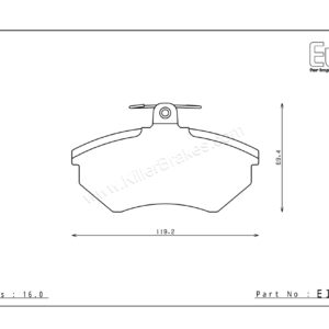 Endless Volkswagen Corrado Front Brake Pads – EIP065