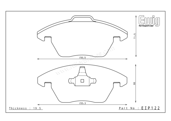 Endless Volkswagen Polo V (6R, 6C) Front Brake Pads – EIP122 1 Endless Volkswagen Polo V (6R, 6C) Front Brake Pads – EIP122 Endless Volkswagen Polo V (6R, 6C) Front Brake Pads – EIP122