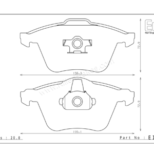 Endless Volkswagen Scirocco Gen 3 137,138 Front Brake Pads – EIP139