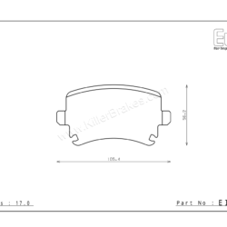 Endless Volkswagen Scirocco Gen 3 137,138 Rear Brake Pads – EIP132