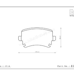 Endless Volkswagen Scirocco Gen 3 137,138 Rear Brake Pads – EIP132