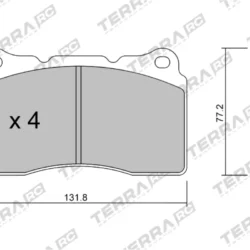 Terra Performance Race Brake Pads for Subaru Impreza WRX STi / Cadillac STS Performance Package J56 – TP10411RC 7 Terra Performance Race Brake Pads for Subaru Impreza WRX STi / Cadillac STS Performance Package J56 – TP10411RC Terra Performance Race Brake Pads for Subaru Impreza WRX STi / Cadillac STS Performance Package J56 – TP10411RC — additional product view