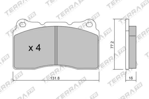 Terra Performance Track Days Brake Pads for Subaru Impreza WRX STi / Cadillac STS Performance Package J56 – TP10411TR 3 Terra Performance Track Days Brake Pads for Subaru Impreza WRX STi / Cadillac STS Performance Package J56 – TP10411TR Terra Performance Track Days Brake Pads for Subaru Impreza WRX STi / Cadillac STS Performance Package J56 – TP10411TR — brake part photo