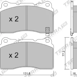 Terra Performance Track Days Front Brake Pads for Volvo S60 Mk1 R / Volvo V70 Mk3 T4 – TP10415TR 7 Terra Performance Track Days Front Brake Pads for Volvo S60 Mk1 R / Volvo V70 Mk3 T4 – TP10415TR Terra Performance Track Days Front Brake Pads for Volvo S60 Mk1 R / Volvo V70 Mk3 T4 – TP10415TR — additional product view