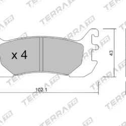 Terra Performance Track Days Rear Brake Pads for Mazda MX5 (Mk2) (NB) / Mazda MX5 (Mk1) (NA) – TP13740TR 7 Terra Performance Track Days Rear Brake Pads for Mazda MX5 (Mk2) (NB) / Mazda MX5 (Mk1) (NA) – TP13740TR Terra Performance Track Days Rear Brake Pads for Mazda MX5 (Mk2) (NB) / Mazda MX5 (Mk1) (NA) – TP13740TR — additional product view