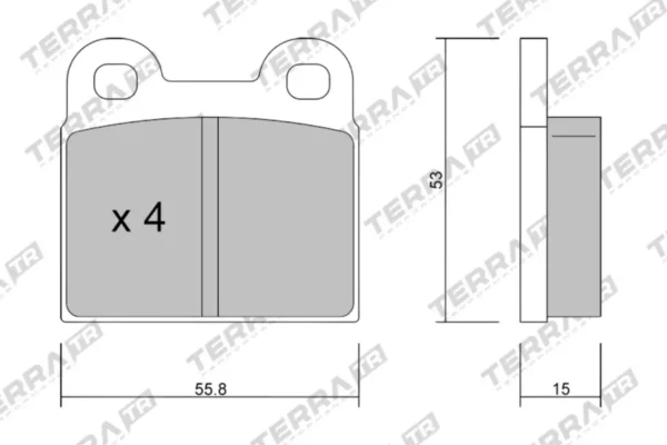Terra Performance Track Days Brake Pads for Alfa Romeo 75 / Alfa Romeo Giulietta (116) – TP1561TR — brake part photo