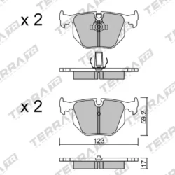 Terra Performance Track Days Rear Brake Pads for BMW X3 (E83) / BMW X5 (E53) – TP18780TR — additional product view