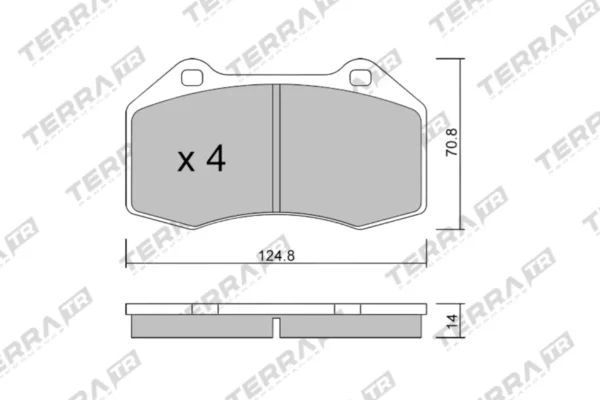 Terra Performance Track Days Front Brake Pads for Mazda MX5 RF / Abarth 124 Spider – TP21513TR 3 Terra Performance Track Days Front Brake Pads for Mazda MX5 RF / Abarth 124 Spider – TP21513TR Terra Performance Track Days Front Brake Pads for Mazda MX5 RF / Abarth 124 Spider – TP21513TR — brake part photo