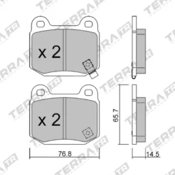 Terra Performance Track Days Rear Brake Pads for Subaru Impreza WRX STi / Nissan Skyline (R34) GT-R – TP24150TR 7 Terra Performance Track Days Rear Brake Pads for Subaru Impreza WRX STi / Nissan Skyline (R34) GT-R – TP24150TR Terra Performance Track Days Rear Brake Pads for Subaru Impreza WRX STi / Nissan Skyline (R34) GT-R – TP24150TR — additional product view