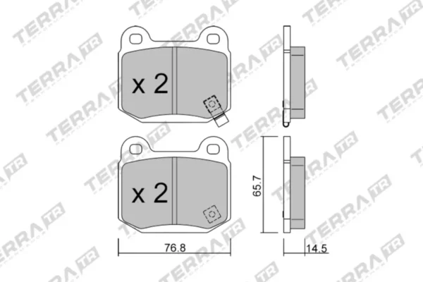 Terra Performance Track Days Rear Brake Pads for Subaru Impreza WRX STi / Nissan Skyline (R34) GT-R – TP24150TR 3 Terra Performance Track Days Rear Brake Pads for Subaru Impreza WRX STi / Nissan Skyline (R34) GT-R – TP24150TR Terra Performance Track Days Rear Brake Pads for Subaru Impreza WRX STi / Nissan Skyline (R34) GT-R – TP24150TR — brake part photo