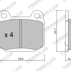 Terra Performance Race Rear Brake Pads for Subaru Impreza WRX STi / Nissan Skyline (R34) GT-R – TP24151RC 7 Terra Performance Race Rear Brake Pads for Subaru Impreza WRX STi / Nissan Skyline (R34) GT-R – TP24151RC Terra Performance Race Rear Brake Pads for Subaru Impreza WRX STi / Nissan Skyline (R34) GT-R – TP24151RC — additional product view