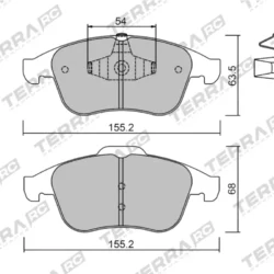 Terra Performance Race Front Brake Pads for Renault Scenic (3rd Gen) / Renault Grand Scenic Mk3 – TP26072RC 5 Terra Performance Race Front Brake Pads for Renault Scenic (3rd Gen) / Renault Grand Scenic Mk3 – TP26072RC Terra Performance Race Front Brake Pads for Renault Scenic (3rd Gen) / Renault Grand Scenic Mk3 – TP26072RC — additional product view