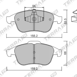 Terra Performance Track Days Front Brake Pads for Renault Scenic (3rd Gen) / Renault Grand Scenic Mk3 – TP26072TR 5 Terra Performance Track Days Front Brake Pads for Renault Scenic (3rd Gen) / Renault Grand Scenic Mk3 – TP26072TR Terra Performance Track Days Front Brake Pads for Renault Scenic (3rd Gen) / Renault Grand Scenic Mk3 – TP26072TR — additional product view