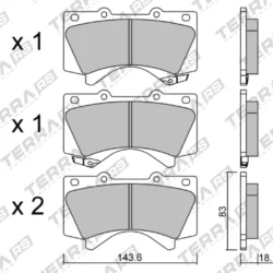 Terra Performance Road Sport Front Brake Pads for Toyota Landcruiser 200 series / Toyota Sequoia – TP26610RS 7 Terra Performance Road Sport Front Brake Pads for Toyota Landcruiser 200 series / Toyota Sequoia – TP26610RS Terra Performance Road Sport Front Brake Pads for Toyota Landcruiser 200 series / Toyota Sequoia – TP26610RS — additional product view