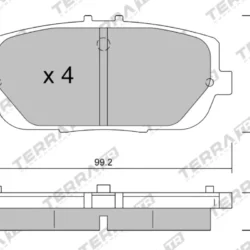 Terra Performance Track Days Rear Brake Pads for Mazda MX5 RF / Mazda MX5 (Mk4) (ND) – TP28140TR — additional product view