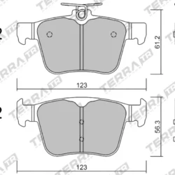 Terra Performance Track Days Rear Brake Pads for Audi Q3 quattro F3 / Škoda Kodiaq – TP31410TR 7 Terra Performance Track Days Rear Brake Pads for Audi Q3 quattro F3 / Škoda Kodiaq – TP31410TR Terra Performance Track Days Rear Brake Pads for Audi Q3 quattro F3 / Škoda Kodiaq – TP31410TR — additional product view