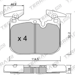 Terra Performance Race Front Brake Pads for BMW 1 Series (F20) 116 / BMW 1 Series (F21) 116 – TP32670RC 7 Terra Performance Race Front Brake Pads for BMW 1 Series (F20) 116 / BMW 1 Series (F21) 116 – TP32670RC Terra Performance Race Front Brake Pads for BMW 1 Series (F20) 116 / BMW 1 Series (F21) 116 – TP32670RC — additional product view