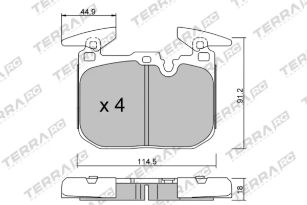 Terra Performance Race Front Brake Pads for BMW 1 Series (F20) 116 / BMW 1 Series (F21) 116 – TP32670RC 3 Terra Performance Race Front Brake Pads for BMW 1 Series (F20) 116 / BMW 1 Series (F21) 116 – TP32670RC Terra Performance Race Front Brake Pads for BMW 1 Series (F20) 116 / BMW 1 Series (F21) 116 – TP32670RC — brake part photo