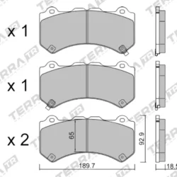 Terra Performance Track Days Front Brake Pads for Nissan GTR (R35) / Nissan GTR (R35) Nismo – TP36180TR 7 Terra Performance Track Days Front Brake Pads for Nissan GTR (R35) / Nissan GTR (R35) Nismo – TP36180TR Terra Performance Track Days Front Brake Pads for Nissan GTR (R35) / Nissan GTR (R35) Nismo – TP36180TR — additional product view
