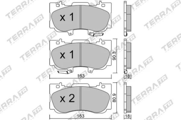 Terra Performance Track Days Front Brake Pads for Ford Mustang (6th Generation) – TP36990TR 3 Terra Performance Track Days Front Brake Pads for Ford Mustang (6th Generation) – TP36990TR Terra Performance Track Days Front Brake Pads for Ford Mustang (6th Generation) – TP36990TR — brake part photo