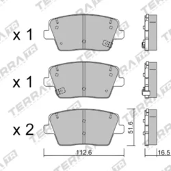 Terra Performance Track Days Rear Brake Pads for Hyundai i30 N PD / Hyundai Kona N – TP38760TR 7 Terra Performance Track Days Rear Brake Pads for Hyundai i30 N PD / Hyundai Kona N – TP38760TR Terra Performance Track Days Rear Brake Pads for Hyundai i30 N PD / Hyundai Kona N – TP38760TR — additional product view