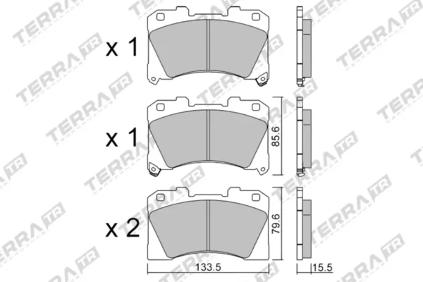 Terra Performance Track Days Front Brake Pads for Toyota GR Yaris – TP40140TR 3 Terra Performance Track Days Front Brake Pads for Toyota GR Yaris – TP40140TR Terra Performance Track Days Front Brake Pads for Toyota GR Yaris – TP40140TR — brake part photo