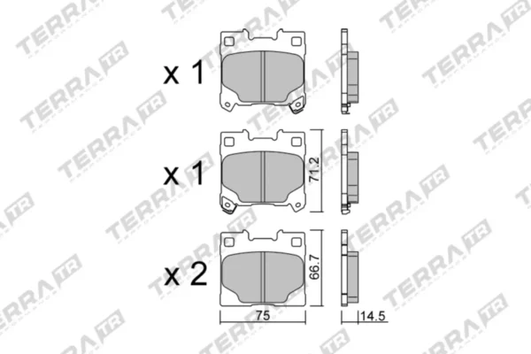 Terra Performance Track Days Rear Brake Pads for Toyota GR Yaris – TP40170TR 3 Terra Performance Track Days Rear Brake Pads for Toyota GR Yaris – TP40170TR Terra Performance Track Days Rear Brake Pads for Toyota GR Yaris – TP40170TR — brake part photo