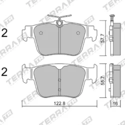 Terra Performance Track Days Rear Brake Pads for Škoda Octavia (NX) / CUPRA Formentor – TP41010TR — additional product view