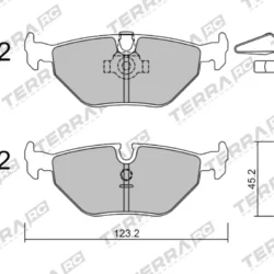 Terra Performance Race Rear Brake Pads for Bmw (Alpina) B10 (E34) / BMW M3 E30 – TP8070RC 5 Terra Performance Race Rear Brake Pads for Bmw (Alpina) B10 (E34) / BMW M3 E30 – TP8070RC Terra Performance Race Rear Brake Pads for Bmw (Alpina) B10 (E34) / BMW M3 E30 – TP8070RC — additional product view