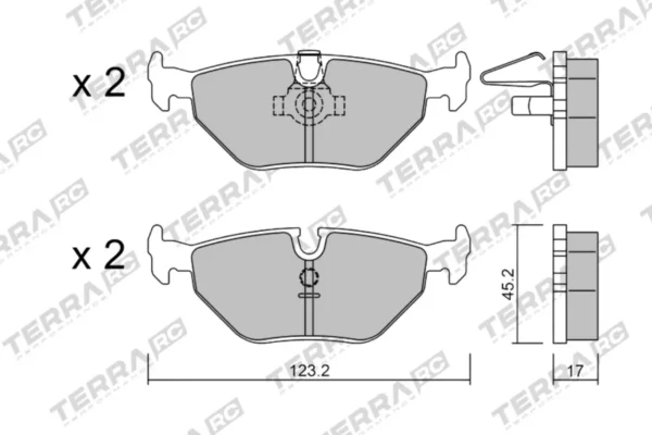 Terra Performance Race Rear Brake Pads for Bmw (Alpina) B10 (E34) / BMW M3 E30 – TP8070RC 2 Terra Performance Race Rear Brake Pads for Bmw (Alpina) B10 (E34) / BMW M3 E30 – TP8070RC Terra Performance Race Rear Brake Pads for Bmw (Alpina) B10 (E34) / BMW M3 E30 – TP8070RC — brake part photo