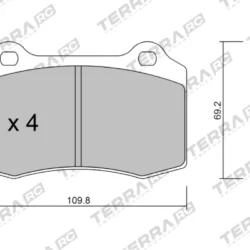 Terra Performance Race Brake Pads for Cadillac STS Performance Package J56 / Hyundai Genesis Coupe – TP9302RC 7 Terra Performance Race Brake Pads for Cadillac STS Performance Package J56 / Hyundai Genesis Coupe – TP9302RC Terra Performance Race Brake Pads for Cadillac STS Performance Package J56 / Hyundai Genesis Coupe – TP9302RC — additional product view