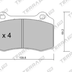 Terra Performance Track Days Brake Pads for Cadillac STS Performance Package J56 / Hyundai Genesis Coupe – TP9302TR 7 Terra Performance Track Days Brake Pads for Cadillac STS Performance Package J56 / Hyundai Genesis Coupe – TP9302TR Terra Performance Track Days Brake Pads for Cadillac STS Performance Package J56 / Hyundai Genesis Coupe – TP9302TR — additional product view