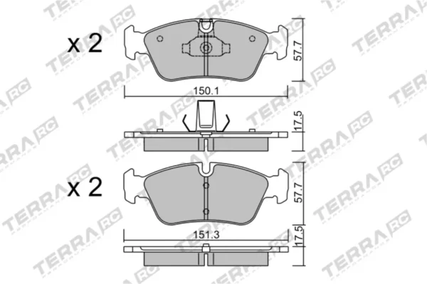 Terra Performance Race Front Brake Pads for BMW Z4 E85 / BMW 3 Series (E46) 320 – TP9570RC 2 Terra Performance Race Front Brake Pads for BMW Z4 E85 / BMW 3 Series (E46) 320 – TP9570RC Terra Performance Race Front Brake Pads for BMW Z4 E85 / BMW 3 Series (E46) 320 – TP9570RC — brake part photo